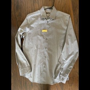 EUC 1MX by Express light  gray dress shirt